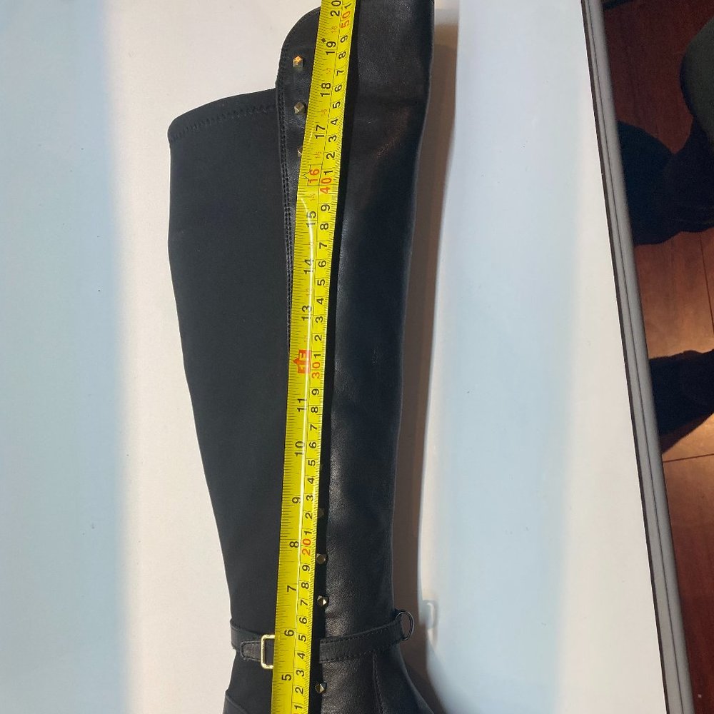 Vince Camuto Pretanna Black Leather Tall Boot - Picture 14 of 16